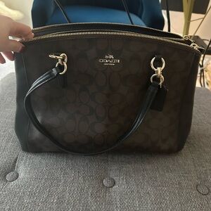 Brown classic coach purse